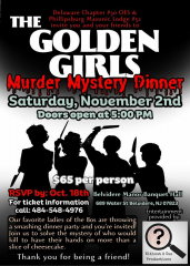 Golden Girls Murder Mystery Dinner