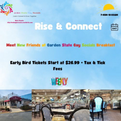 Rise and Connect with Garden State Gay Socials Breakfast, Meet new Friends