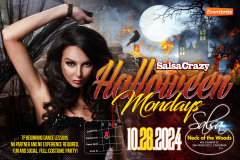 SalsaCrazy Mondays HALLOWEEN - Salsa Dance Classes and Salsa Bachata Dancing