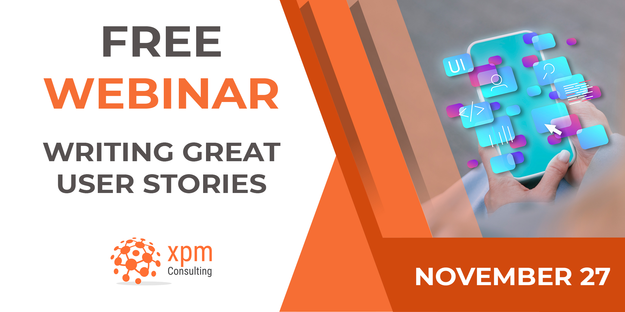 Writing Great User Stories Webinar (Free), Online Event