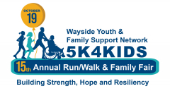 Wayside Youth and Family Support Network 5K4Kids Race/Walk and Family Fair