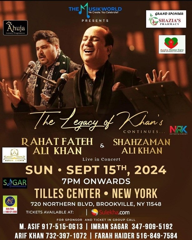 The Legacy of Khans - Rahat Fateh Ali Khan Live In New York, Genesee, New York, United States