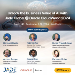 Meet Jade Global at Oracle CloudWorld 2024