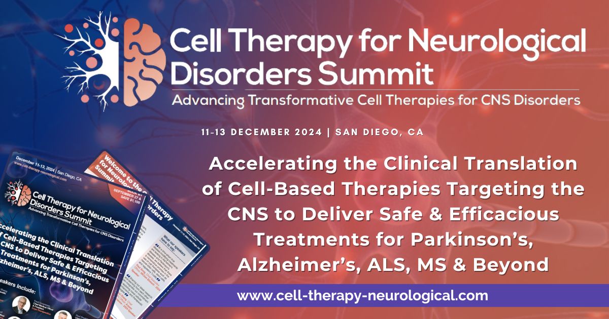 Cell Therapy for Neurological Disorders Summit, San Diego, California, United States