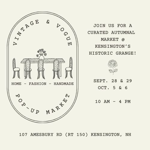 Vintage and Vogue Pop-Up Market, Kensington, New Hampshire, United States
