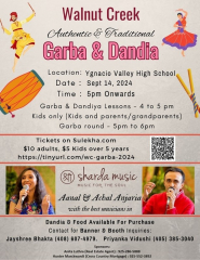 Garba & Dandiya Evening in Walnut Creek / Concord