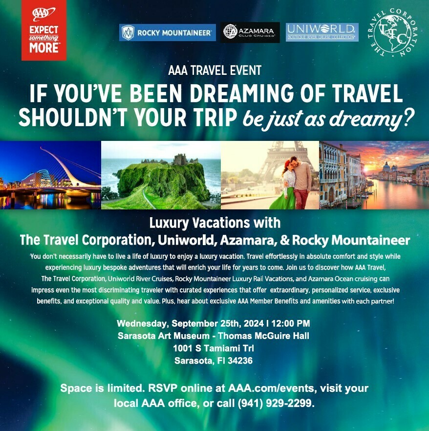 Experience Luxury with AAA Travel, Sarasota, Florida, United States