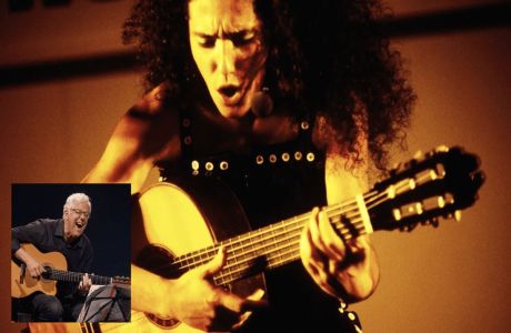 Badi Assad and Romero Lubambo-World-renowned Brazilian artists play on the inverness Ridge, Inverness, California, United States