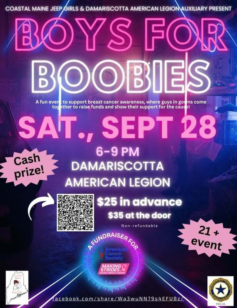 Boys for Boobies, Damariscotta, Maine, United States