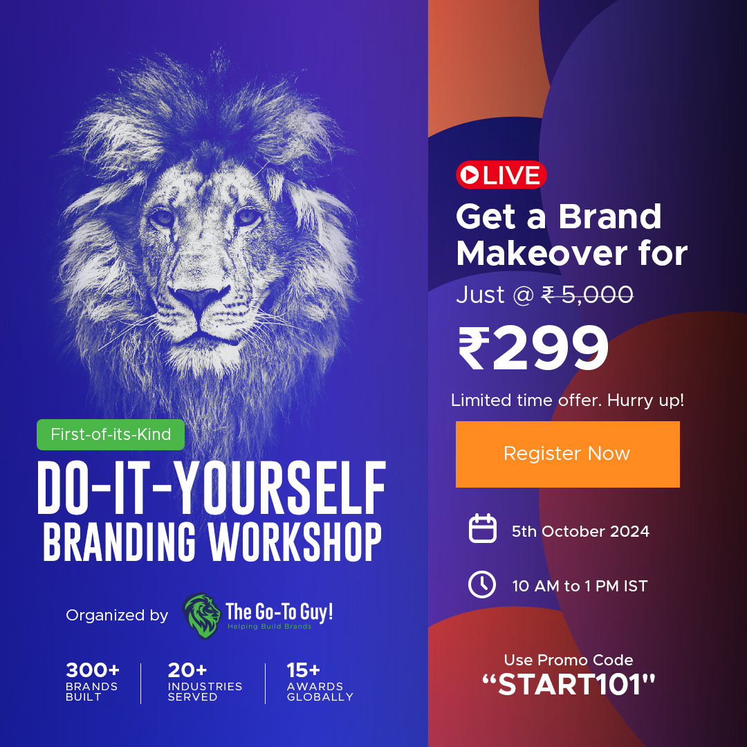 Craft a Unique Brand Identity—DIY Branding Workshop @ ₹299/-, Online Event