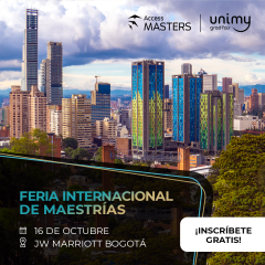 Obtén una maestría internacional en el extranjero. Ven a Bogotá el 16 de octubre.