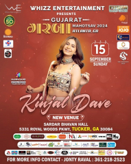 Gujarat Garba Mahotsav Atlanta 2024 with Kinjal Dave