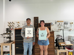 Letterpress Poster Workshop: Handset Vintage Type
