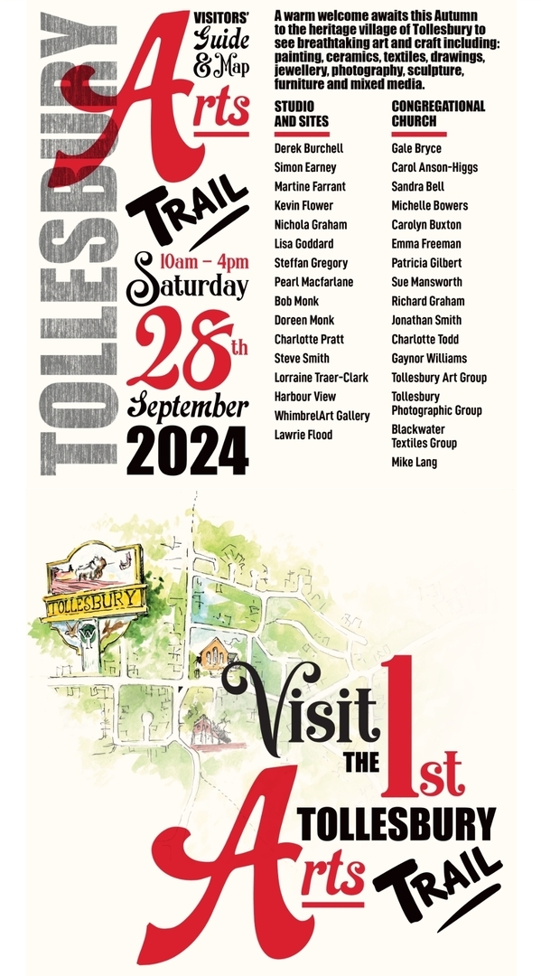 TOLLESBURY FIRST ART'S TRAIL! Saturday 28th September 10am till 4pm., Maldon, England, United Kingdom