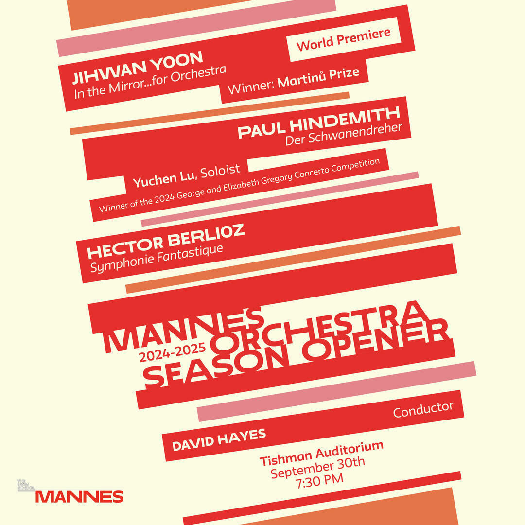 Mannes Orchestra Fall Season Opener, New York, United States