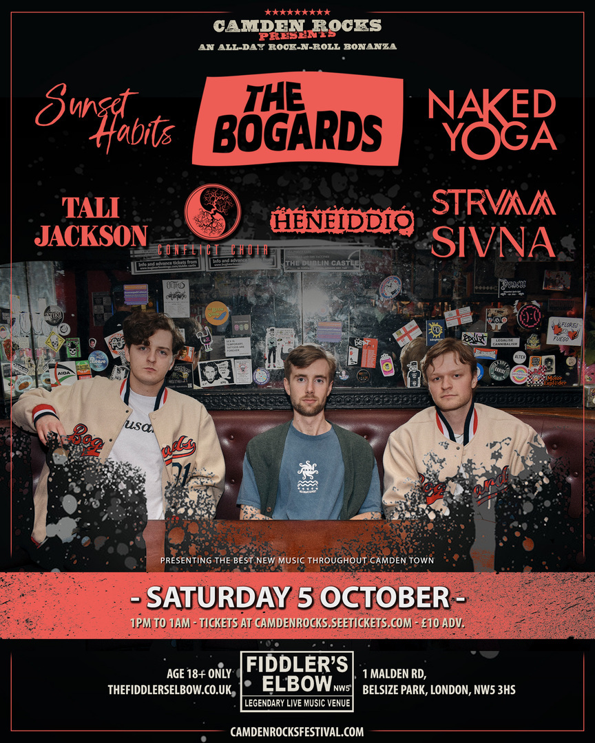 Camden Rocks All Dayer - THE BOGARDS and more at Fiddler's Elbow, London, England, United Kingdom