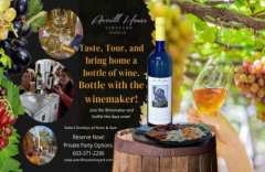 Tour, Taste and Bottle wine with the winemaker, includes Charcuterie and wine pairing! Brookline, NH