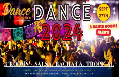 Salsa and Bachata Dance Fridays Salsa Dancing, Bachata Dancing at Dance Fridays, Dance Lessons, San Francisco, California, United States