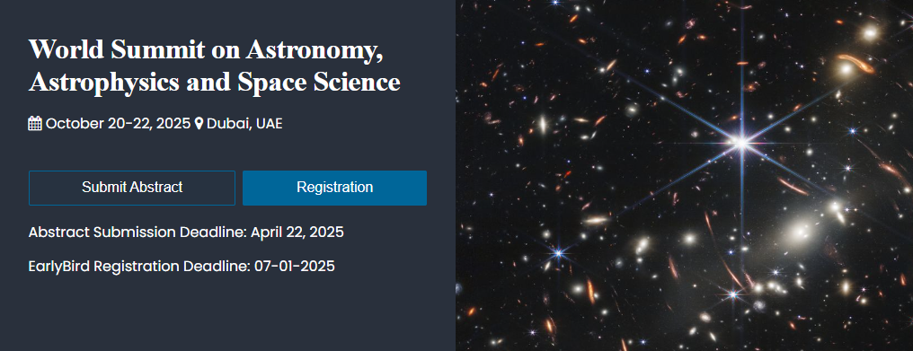 World Summit on Astronomy, Astrophysics and Space Science, Dubai, United Arab Emirates