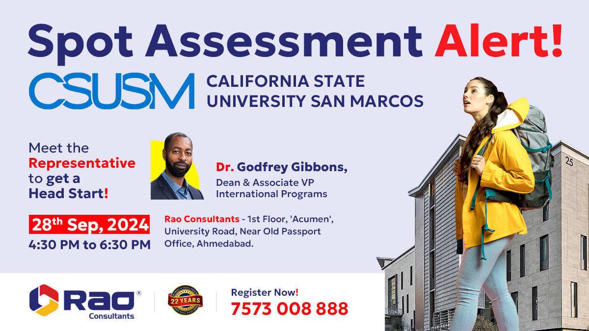 California State University San Marcos Spot Assessment, Ahmedabad, Gujarat, India