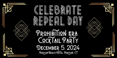 Celebrate Repeal Day with a Prohibition Style Cocktail Party, December 5, 2024, Madison Beach Hotel