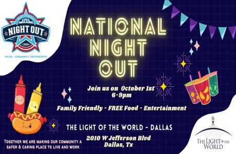 National Night Out 2024 - The Light of the World - Dallas, Dallas, Texas, United States
