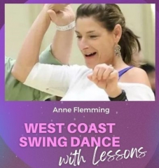 West Coast Swing Dance with lessons by professional instructor Anne Fleming