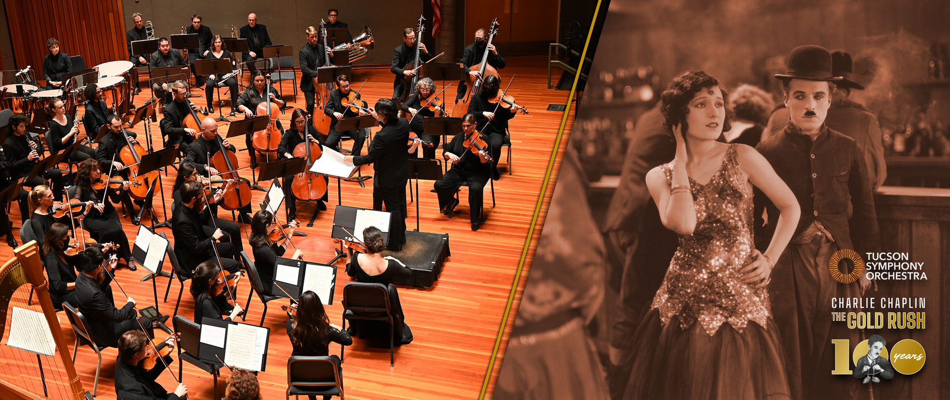 "The Gold Rush" and Tucson Symphony Orchestra Tucson, January 2025, Tucson, Arizona, United States