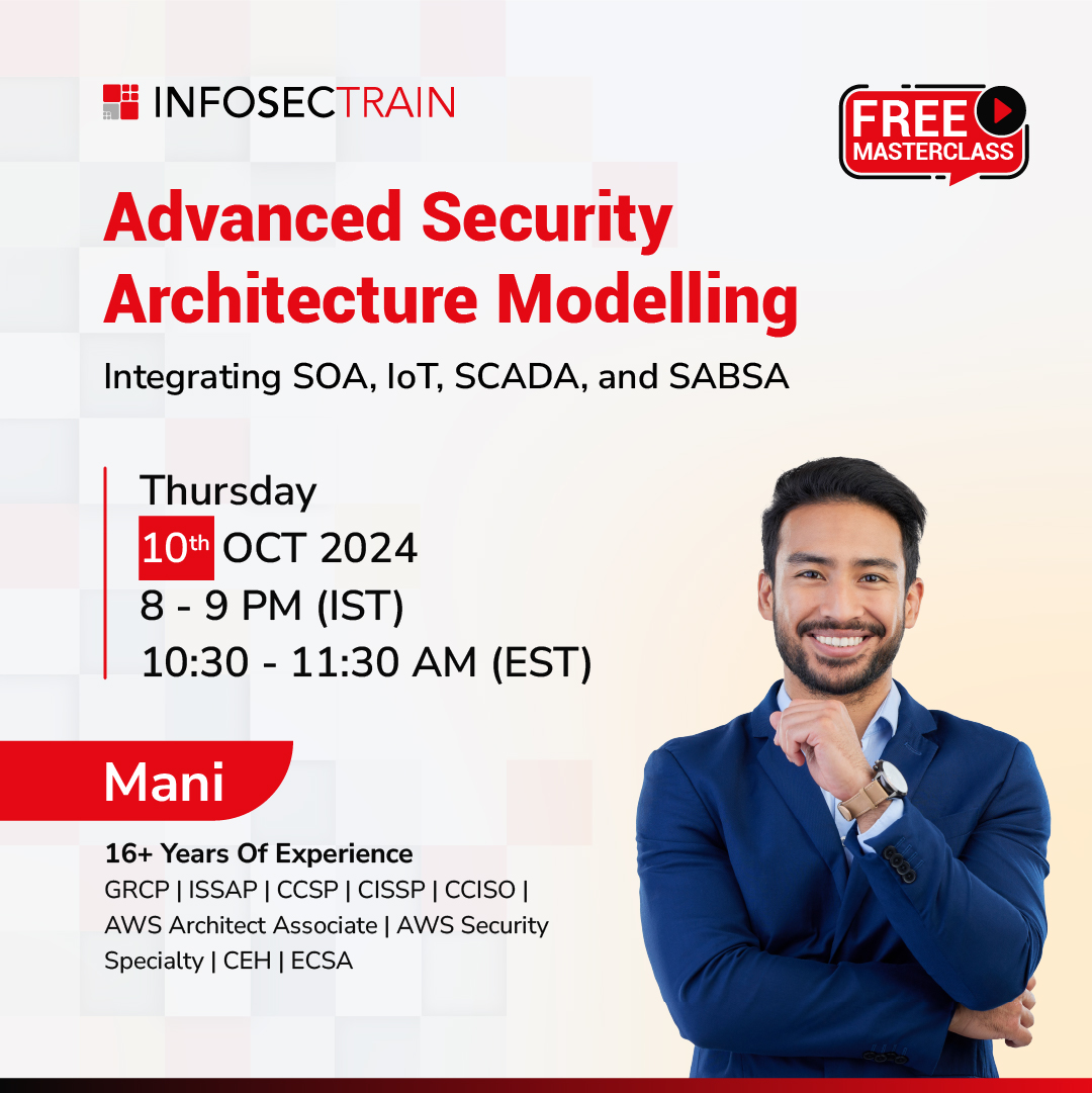 Advanced Security Architecture Modelling: Integrating SOA, IoT, SCADA, and SABSA, Online Event