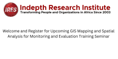 GIS Mapping and Spatial Analysis for Monitoring and Evaluation Training