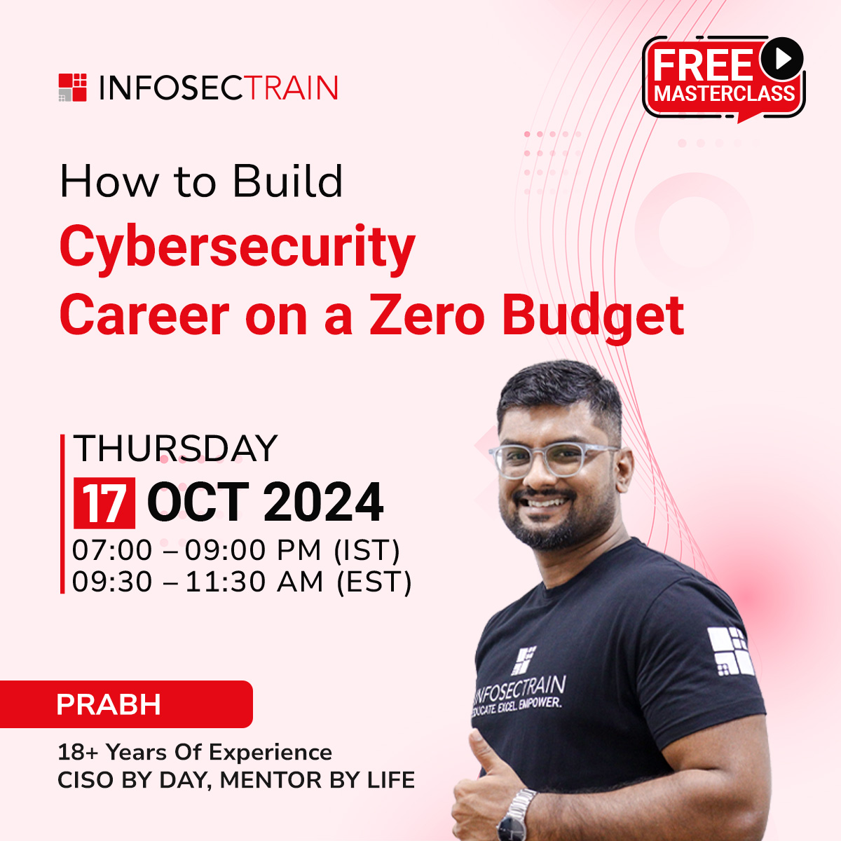 Free Masterclass on "How to Build a Cybersecurity Career on a Zero Budget", Online Event