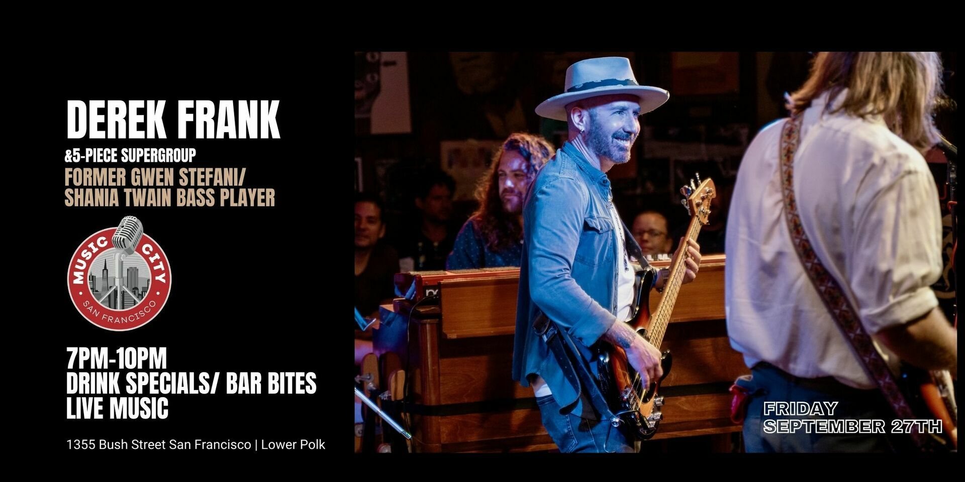 Derek Frank Band/Seventies-Inspired Funky Instrumental Jams, San Francisco, California, United States