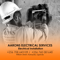 (+256 708643109) Aarons Electrical services Kampala Uganda