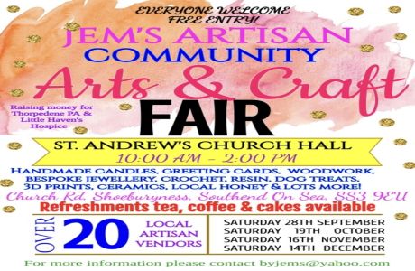 Jem's Artisan Community Arts and Craft Fair, Southend-on-Sea, England, United Kingdom