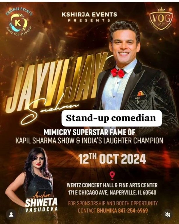 KSHIRJA EVENTS JayVijay Sachan STANDUP COMEDY, Macon, Illinois, United States