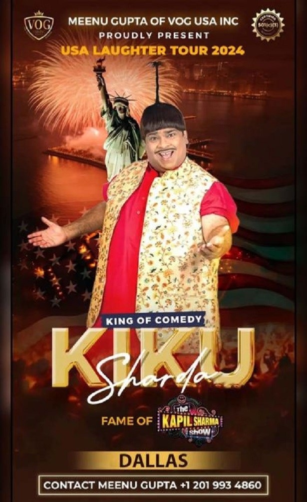 King of Comedy Kiku Sharda Live in Dallas, Caldwell, Texas, United States