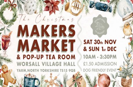 Christmas Makers Market Yarm, Yarm, England, United Kingdom