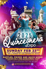 San Antonio Quinceanera Expo February 23rd, 2025 At the Henry B. Gonzalez From 12:00 to 5pm