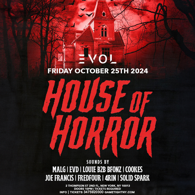 Evol Nightclub House of Horror Halloween Party 2024, New York, United States