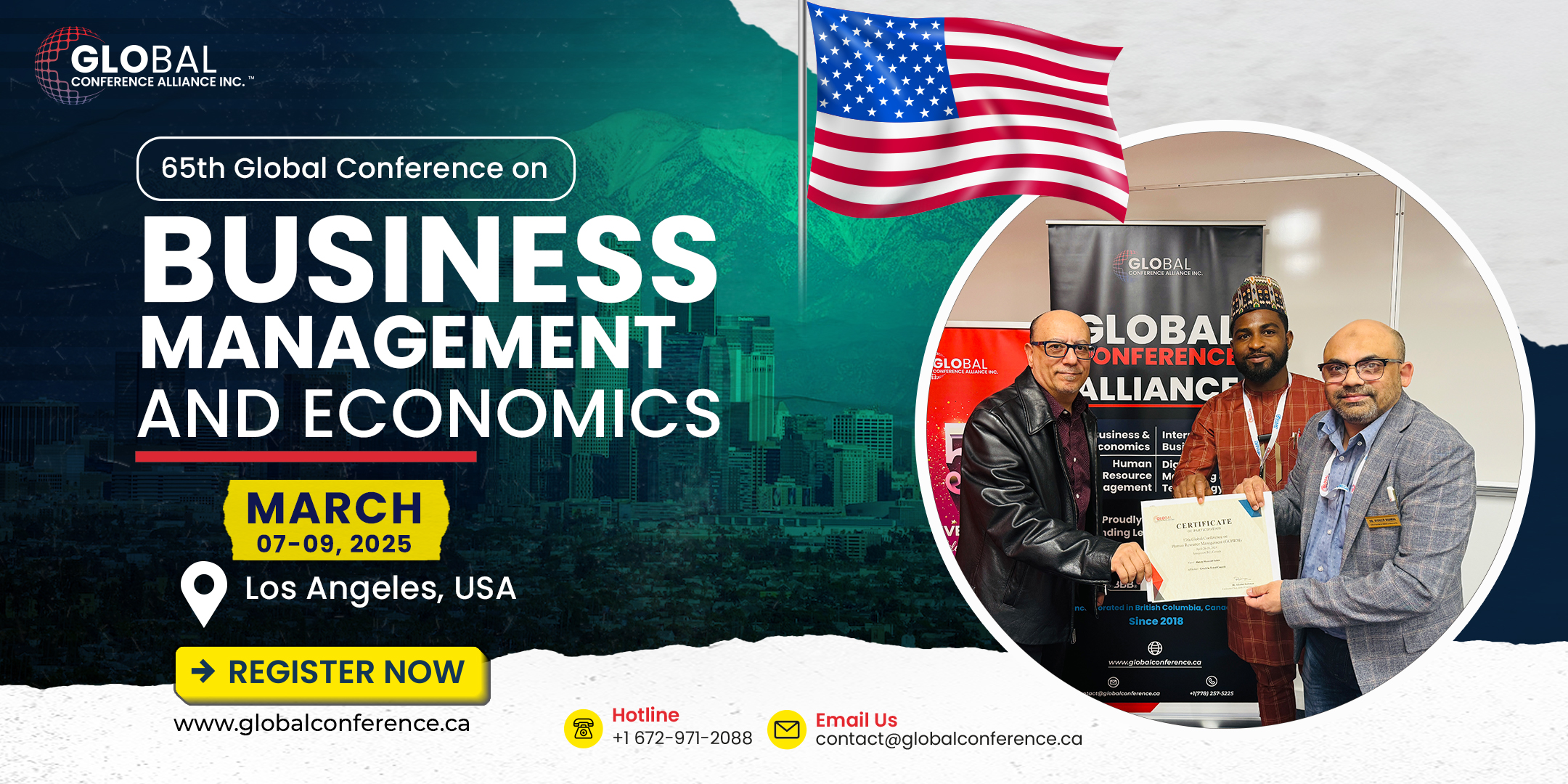 65th Global Conference on Business Management and Economics (GCBME), Los Angeles, California, United States
