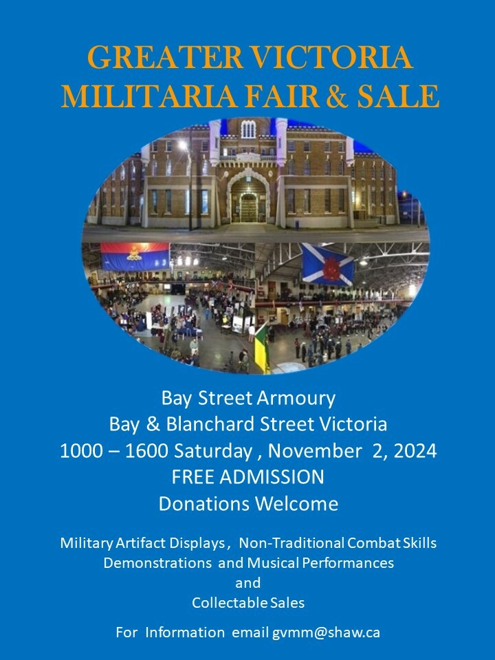 2024 Greater Victoria Militaria Fair and Sale, Victoria, British Columbia, Canada