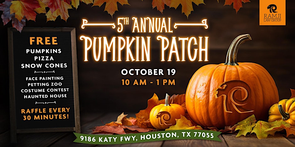 5th Annual Pumpkin Patch by Ramji Law Group, Houston, Texas, United States