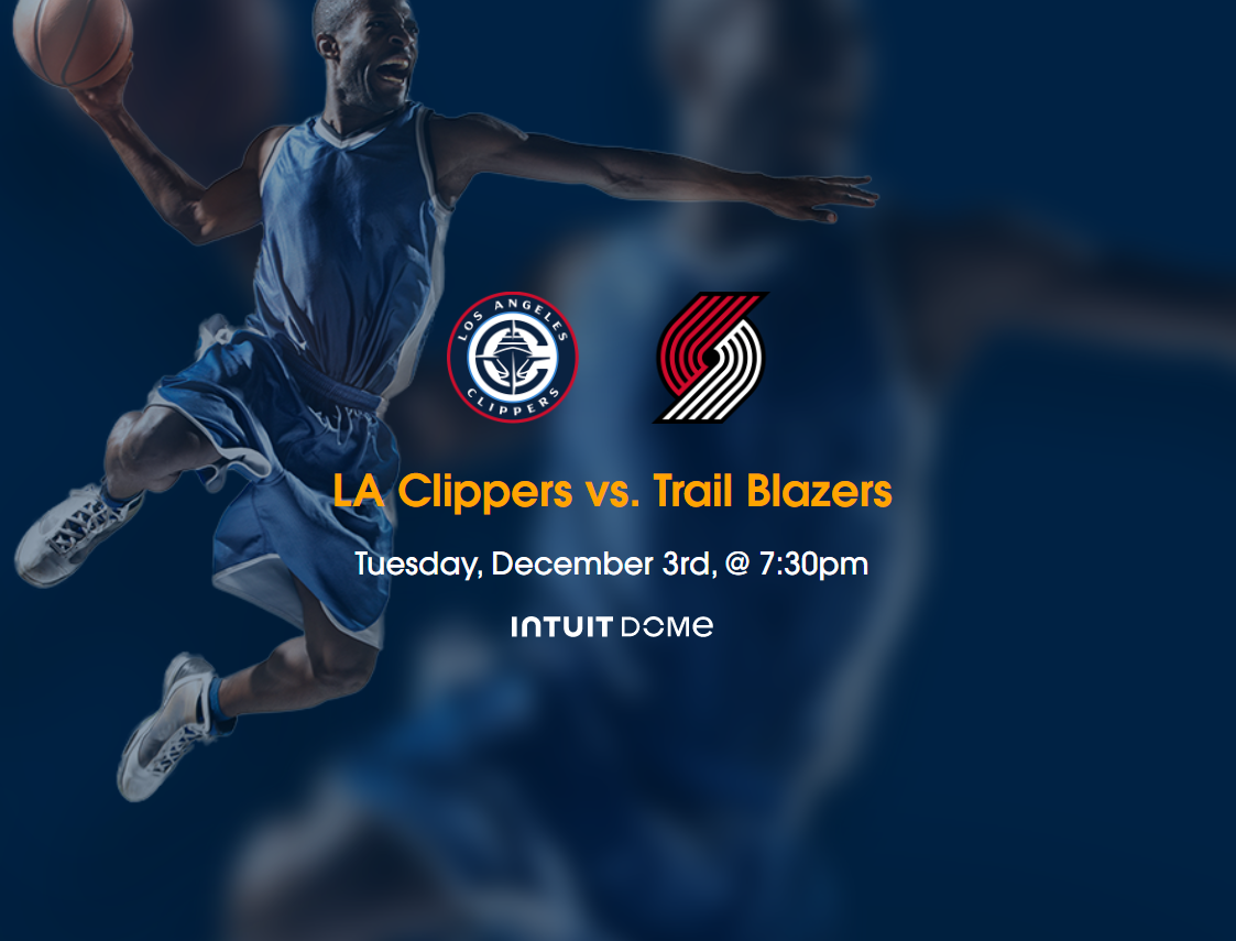 LA Clippers vs Trail Blazers Tickets, Los Angeles, California, United States