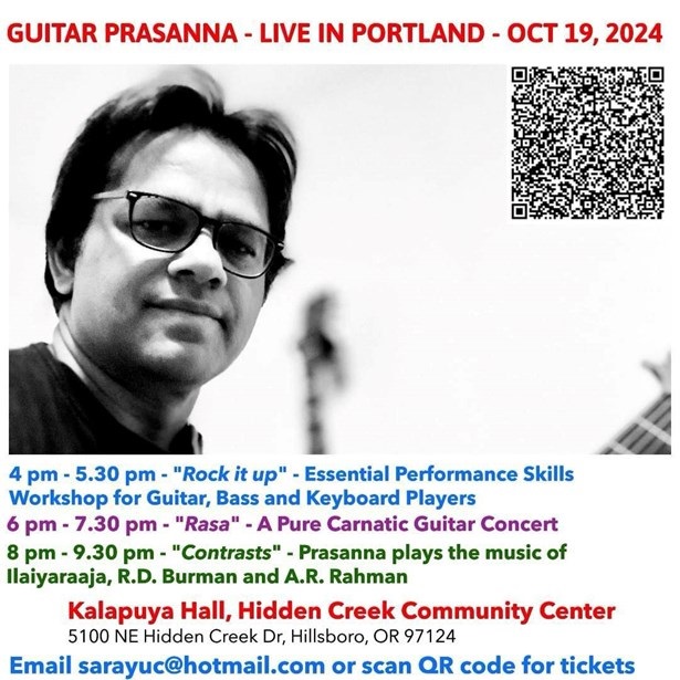 Guitar Prasanna Live In Portland, Harney, Oregon, United States