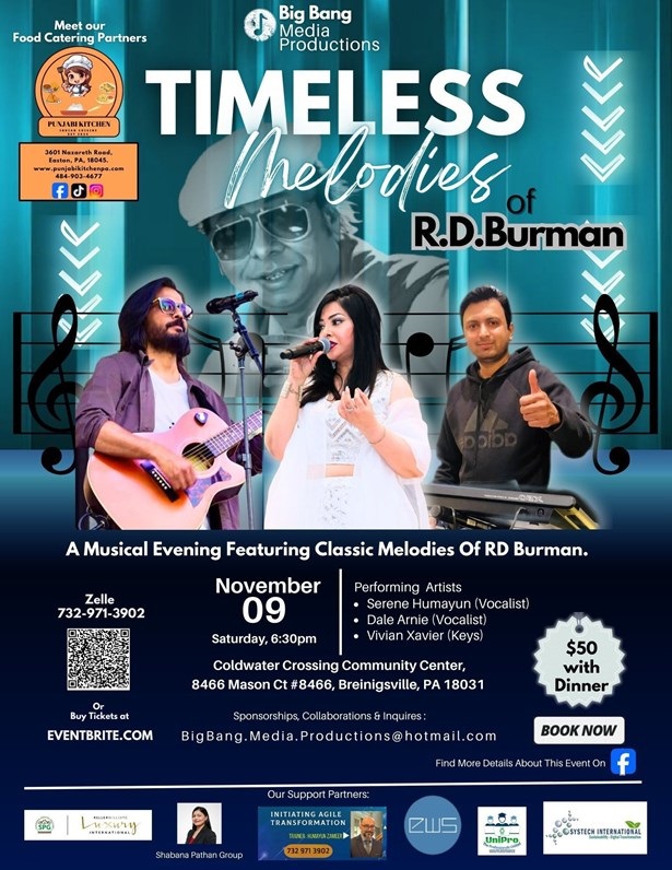 RD Burman Bollywood Music – Retro, Blair, Pennsylvania, United States