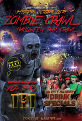 Nashville Zombie Crawl - Halloween Bar Crawl - Saturday, October 26th!