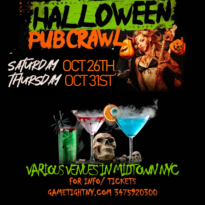 NYC Halloween Pub Crawl 2024 only $15, New York, United States