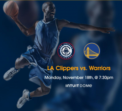 LA Clippers vs. Warriors Tickets Intuit Dome Stadium