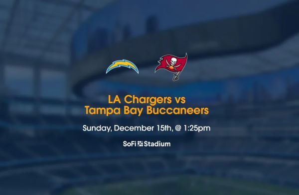 LA Chargers vs Buccaneers Tickets SoFi Stadium, Los Angeles, California, United States