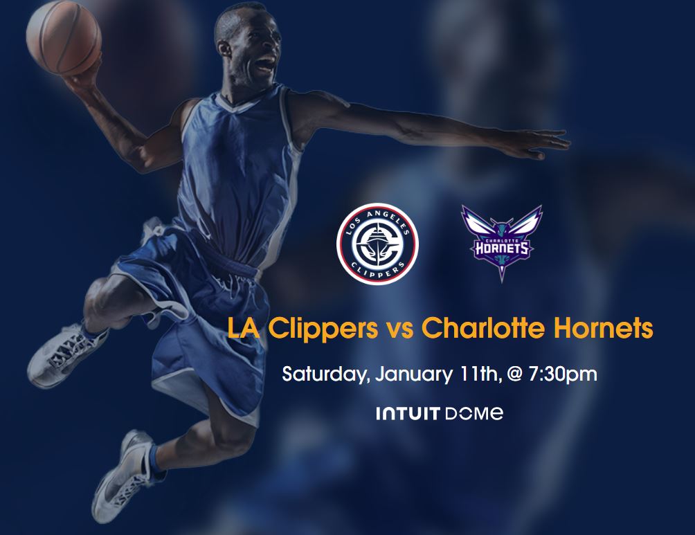 LA Clippers vs Charlotte Hornets Free Tickets, Los Angeles, California, United States